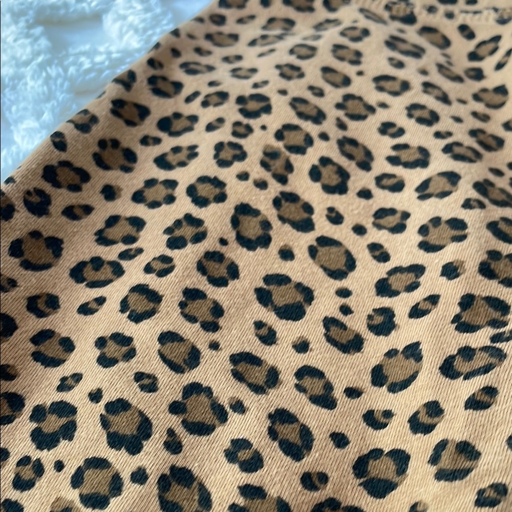 CREWCUTS Girls Size 8 UEC Leopard Print Leggings stretch animal black brown - Picture 5 of 7